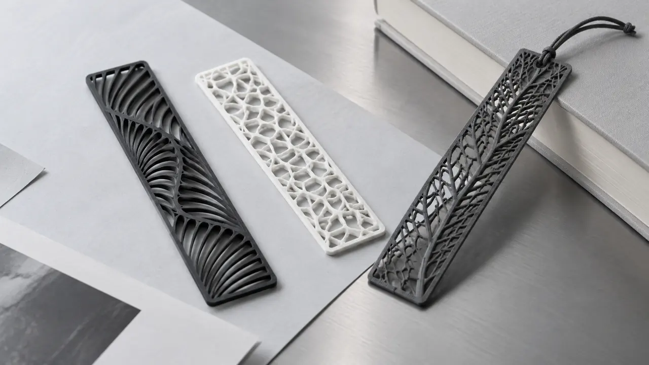 3D Printed Bookmarks — AI course concept