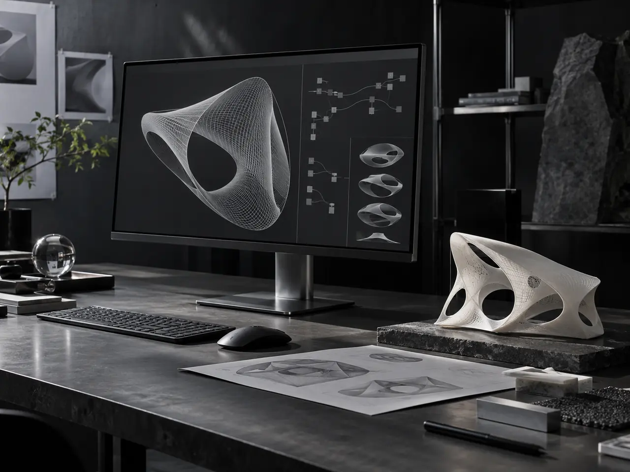 AI & bespoke software concept illustration